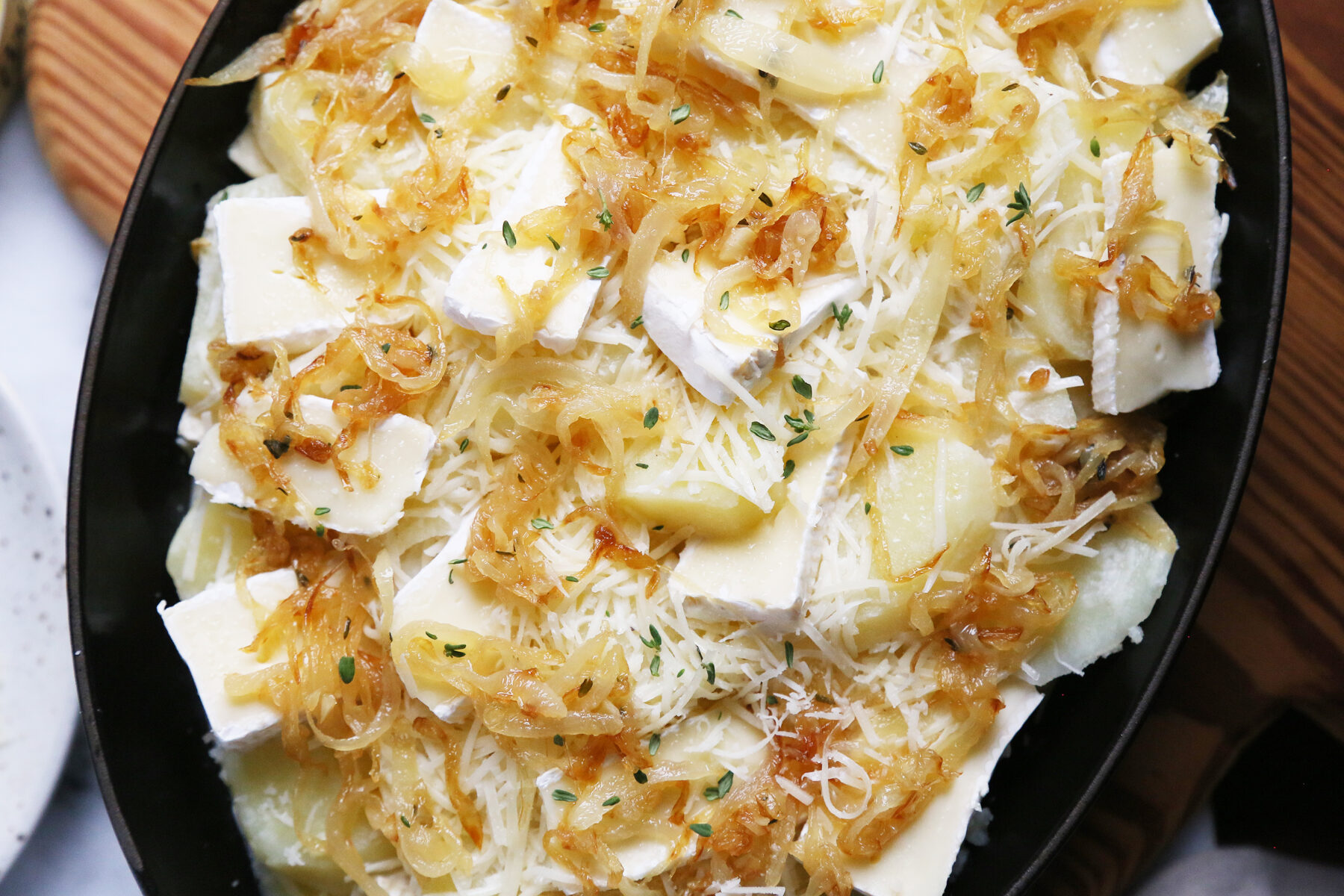 Potatoes Au Gratin With Brie And Caramelized Onions - Supper With Michelle