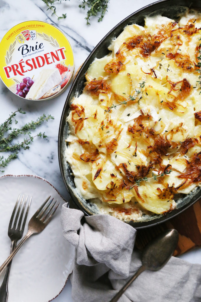 Potatoes Au Gratin With Brie And Caramelized Onions - Supper With Michelle