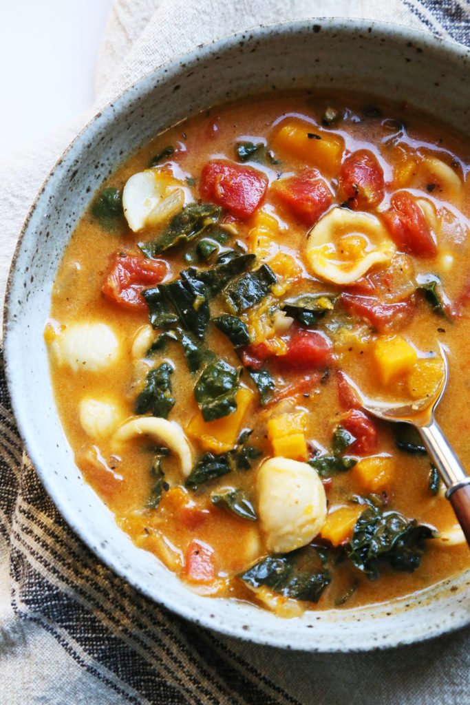 Butternut Squash and Orecchiette Soup - Supper With Michelle