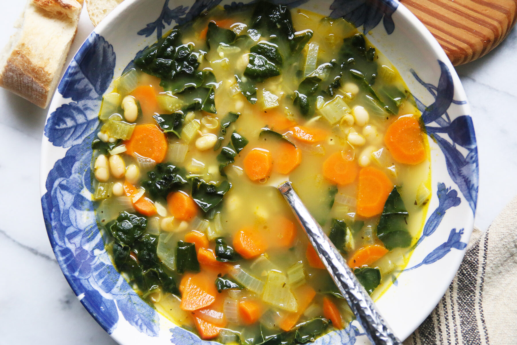 White Bean and Kale Soup - Supper With Michelle